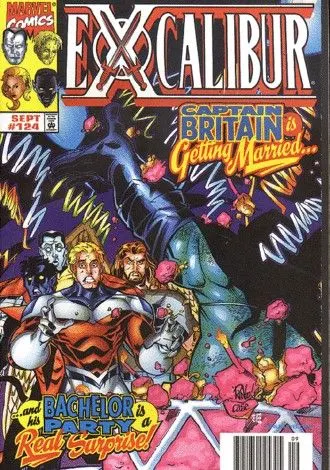 Excalibur, Vol. 1 #124 Newsstand Edition comic book cover, 1998
