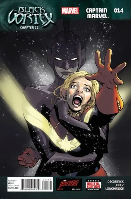 Captain Marvel, Vol. 9 #14 David Lopez Regular Cover comic book cover, 2015