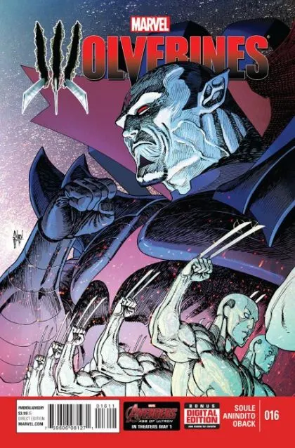 Wolverines #16 comic book cover, 2015