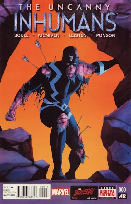 The Uncanny Inhumans #0 Steve McNiven Regular comic book cover, 2015