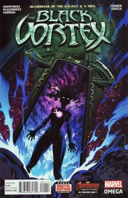 Guardians of the Galaxy & X-Men: The Black Vortex Omega #1 Regular Ed McGuinness Cover comic book cover, 2015