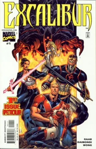 Excalibur, Vol. 2 #1 comic book cover, 2001