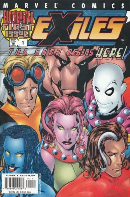 Exiles, Vol. 1 #1 comic book cover, 2001