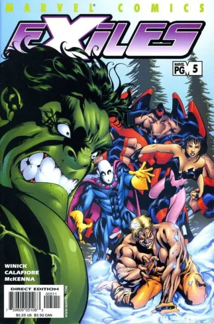 Exiles, Vol. 1 #5 Direct Edition comic book cover, 2001