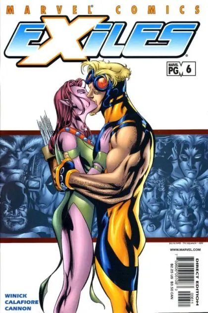 Exiles, Vol. 1 #6 Direct Edition comic book cover, 2002