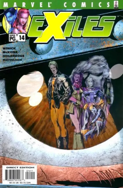 Exiles, Vol. 1 #14 Direct Edition comic book cover, 2002
