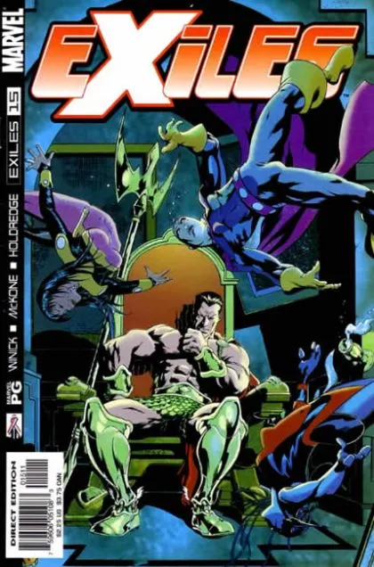 Exiles, Vol. 1 #15 Direct Edition comic book cover, 2002