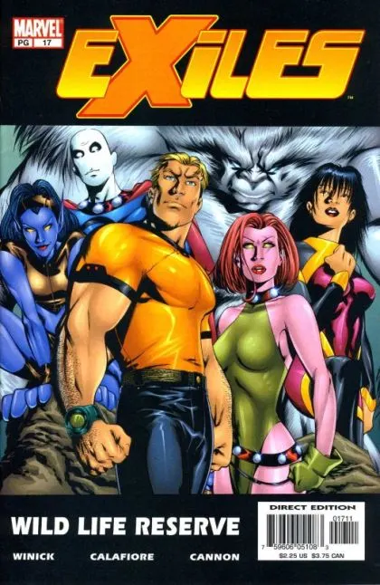 Exiles, Vol. 1 #17 Direct Edition comic book cover, 2002