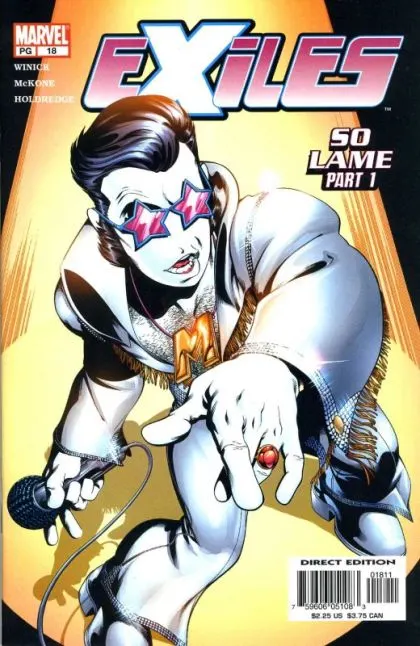 Exiles, Vol. 1 #18 Direct Edition comic book cover, 2002