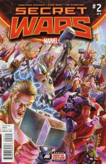 Secret Wars (2015) #2 Alex Ross Regular comic book cover, 2015