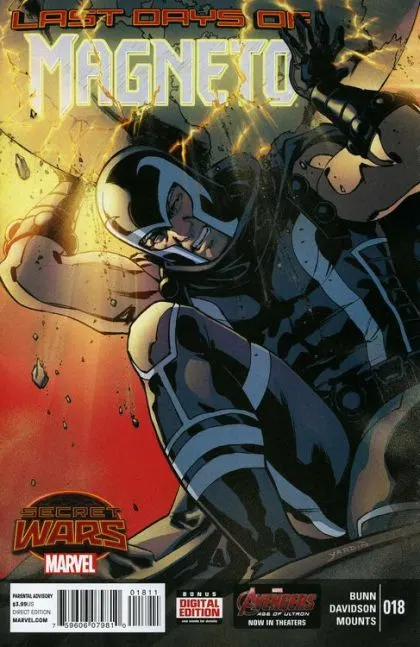 Magneto, Vol. 3 #18 comic book cover, 2015