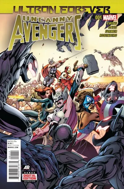 Uncanny Avengers: Ultron Forever #1 Regular Alan Davis Cover comic book cover, 2015