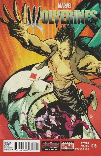 Wolverines #18 comic book cover, 2015