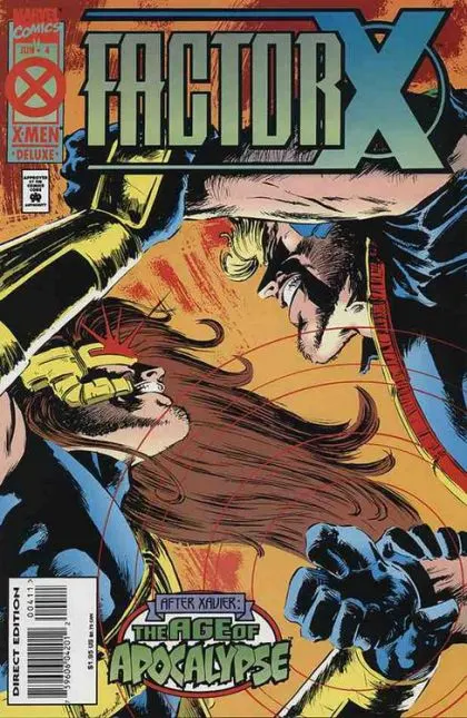 Factor X #4 Direct Edition comic book cover, 1995
