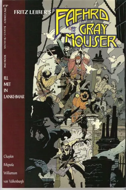 Fafhrd and the Gray Mouser #1 comic book cover, 1990