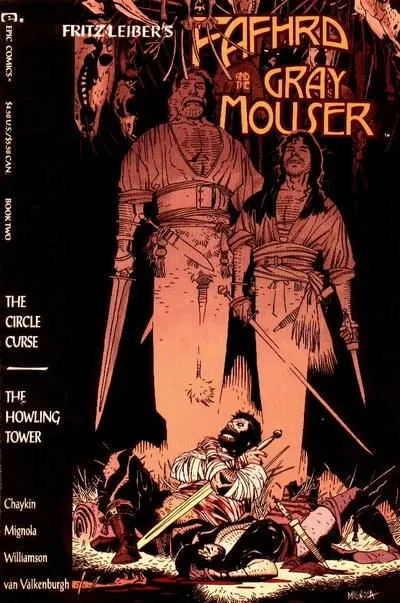 Fafhrd and the Gray Mouser #2 comic book cover, 1990