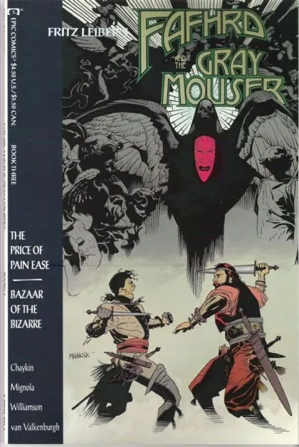 Fafhrd and the Gray Mouser #3 comic book cover, 1991