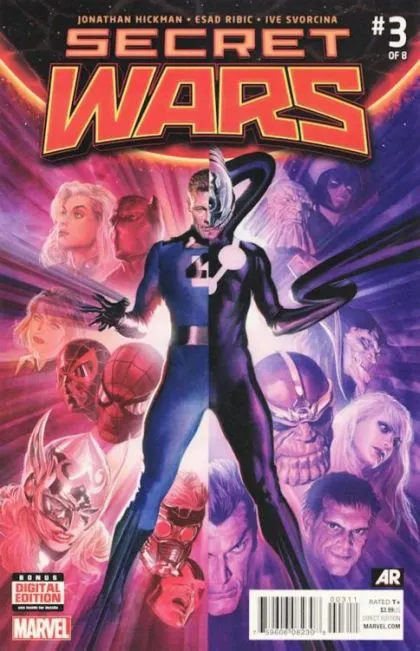 Secret Wars (2015) #3 Alex Ross Regular comic book cover, 2015