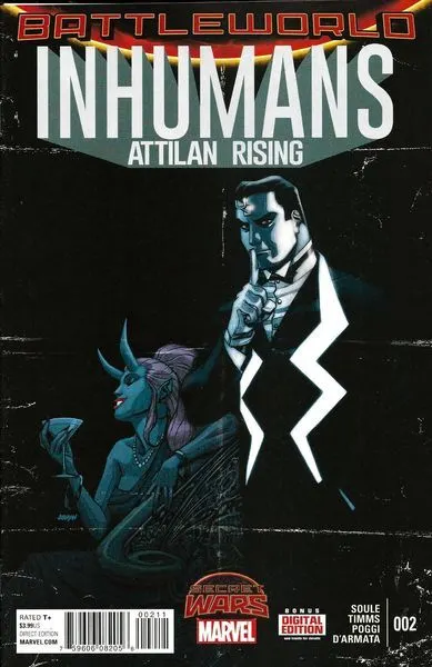 Inhumans: Attilan Rising #2 Regular Dave Johnson Cover comic book cover, 2015