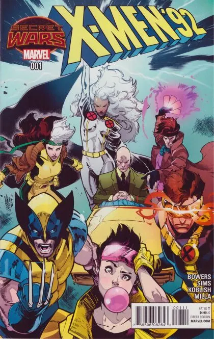 X-Men '92, Vol. 1 #1 Pepe Larraz Regular comic book cover, 2015