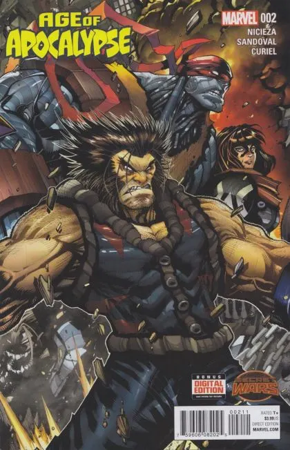Age of Apocalypse, Vol. 2 #2 Gerardo Sandoval Regular Cover comic book cover, 2015