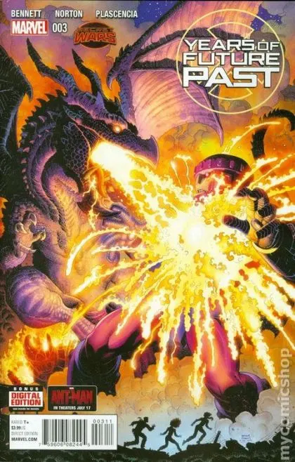Years of Future Past #3 Regular Arthur Adams Cover comic book cover, 2015