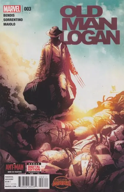 Old Man Logan, Vol. 1 #3 Andrea Sorrentino Regular Cover comic book cover, 2015