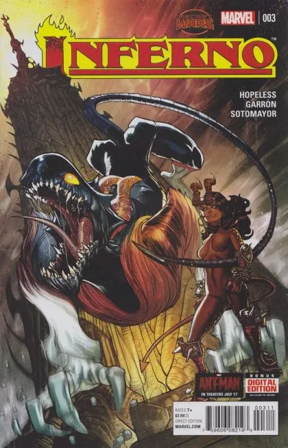 Inferno, Vol. 1 #3 Javier Garrón Regular comic book cover, 2015