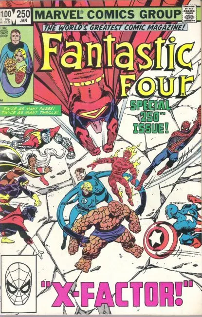 Fantastic Four, Vol. 1 #250 Direct Edition comic book cover, 1983