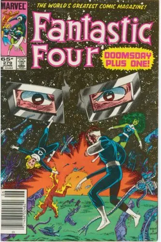 Fantastic Four, Vol. 1 #279 Newsstand Edition comic book cover, 1985