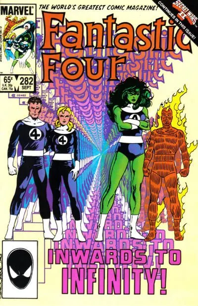 Fantastic Four, Vol. 1 #282 Direct Edition comic book cover, 1985