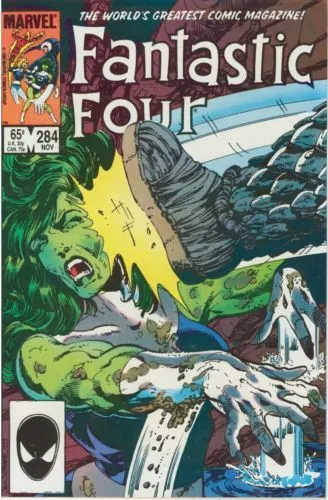 Fantastic Four, Vol. 1 #284 Direct Edition comic book cover, 1985