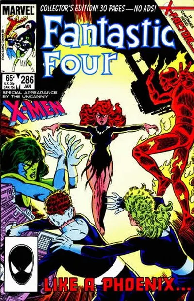Fantastic Four, Vol. 1 #286 Direct Edition comic book cover, 1986