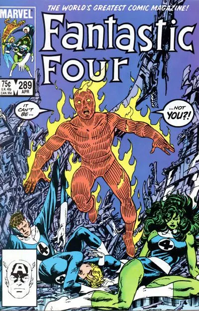 Fantastic Four, Vol. 1 #289 Direct Edition comic book cover, 1986