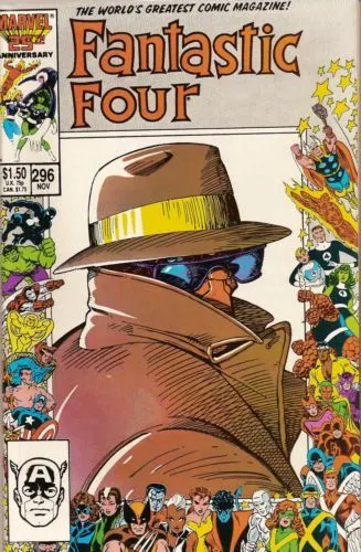 Fantastic Four, Vol. 1 #296 Direct Edition comic book cover, 1986