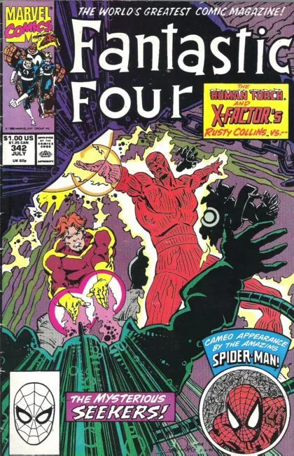 Fantastic Four, Vol. 1 #342 Direct Edition comic book cover, 1990