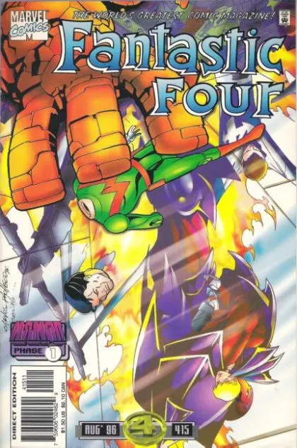 Fantastic Four, Vol. 1 #415 Direct Edition comic book cover, 1996