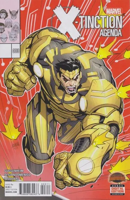 X-Tinction Agenda #3 Regular David Nakayama Cover comic book cover, 2015