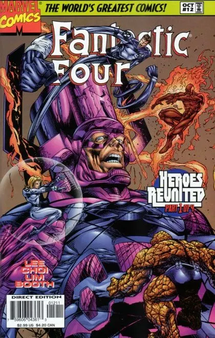 Fantastic Four, Vol. 2 #12 Direct Edition comic book cover, 1997