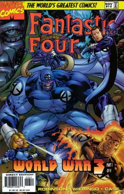 Fantastic Four, Vol. 2 #13 Direct Edition comic book cover, 1997
