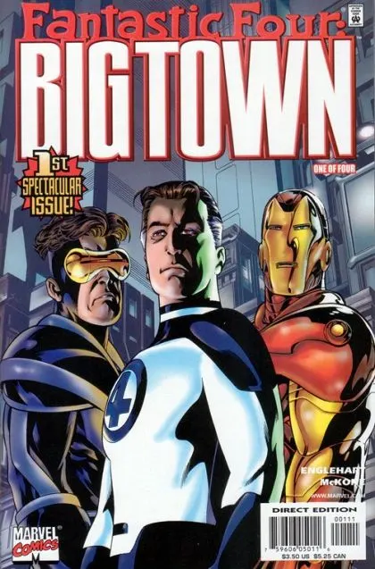 Fantastic Four: Big Town #1 comic book cover, 2001