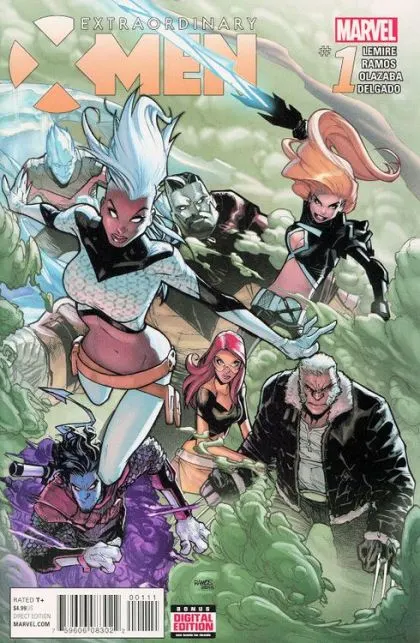 Extraordinary X-Men, Vol. 1 #1 Regular Humberto Ramos Cover comic book cover, 2016