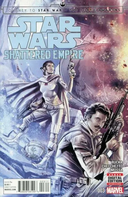 Journey to Star Wars: The Force Awakens - Shattered Empire #3 Regular Marco Checchetto Cover comic book cover, 2015