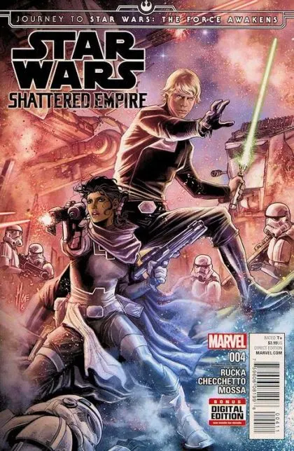 Journey to Star Wars: The Force Awakens - Shattered Empire #4 Marco Checchetto Regular comic book cover, 2015