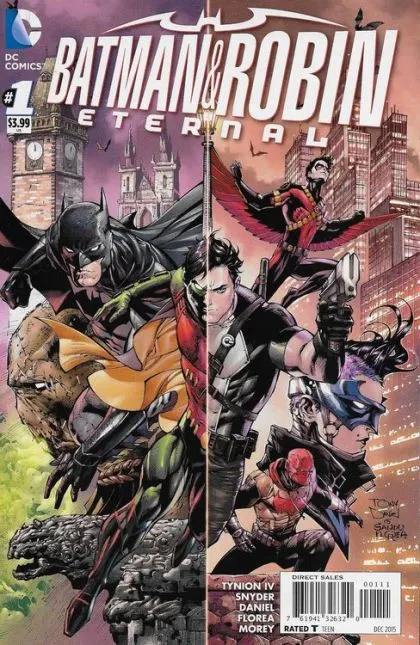 Batman and Robin: Eternal #1 Tony S. Daniel Regular comic book cover, 2015