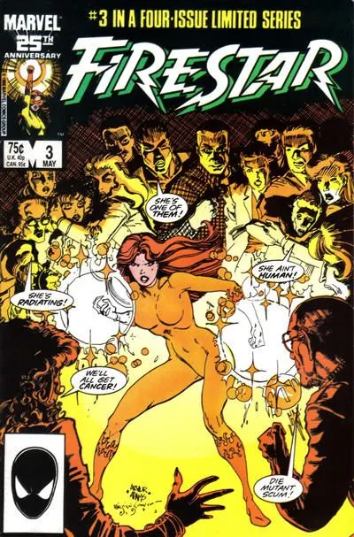 Firestar, Vol. 1 #3 Direct Edition comic book cover, 1986