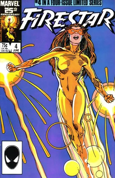 Firestar, Vol. 1 #4 Direct Edition comic book cover, 1986