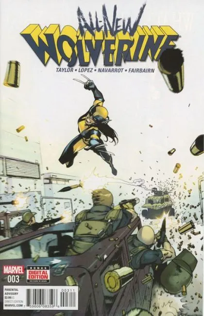 All-New Wolverine #3 Bengal Amari Regular comic book cover, 2016