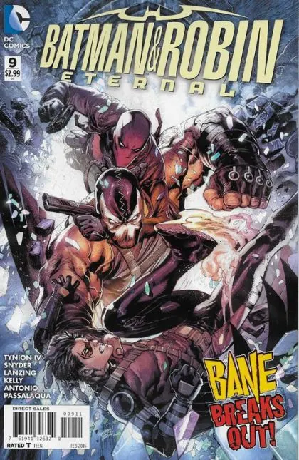 Batman and Robin: Eternal #9 comic book cover, 2016