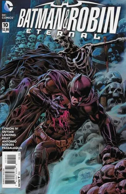 Batman and Robin: Eternal #10 comic book cover, 2016